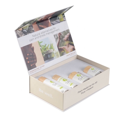 Caja de regalo cosmética de ISO9001 ROHS que empaqueta 350g Art Paper Recycled