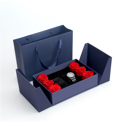 Laminación metálica de la caja del ODM Logo Magnetic Packaging Cardboard Watch