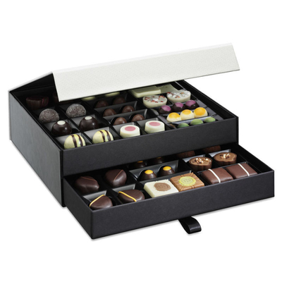 comprar 350g Art Paper Hard Cardboard Gift encajona la trufa de chocolate que empaqueta el punto ULTRAVIOLETA online manufacture