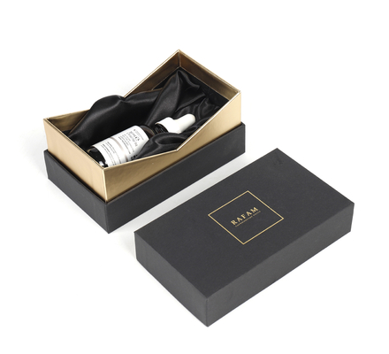 comprar Caja de cartón del aceite esencial del negro de CMYK con la tapa 2.5m m online manufacture