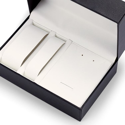 comprar Regalo de cuero de la caja de reloj de cierre de la bisagra de la PU que empaqueta la impresión en offset del color de CMYK 4 online manufacture