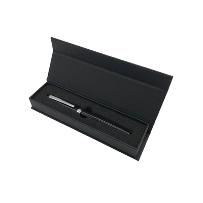 Plano duro de papel modificado para requisitos particulares de lujo de Flip Top String Handle Foldable de las cajas de regalo de la cartulina de la cinta de la caja de la pluma del regalo