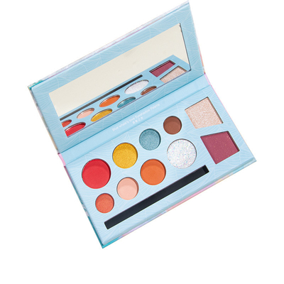 Paleta magnética vacía azul del sombreador de ojos