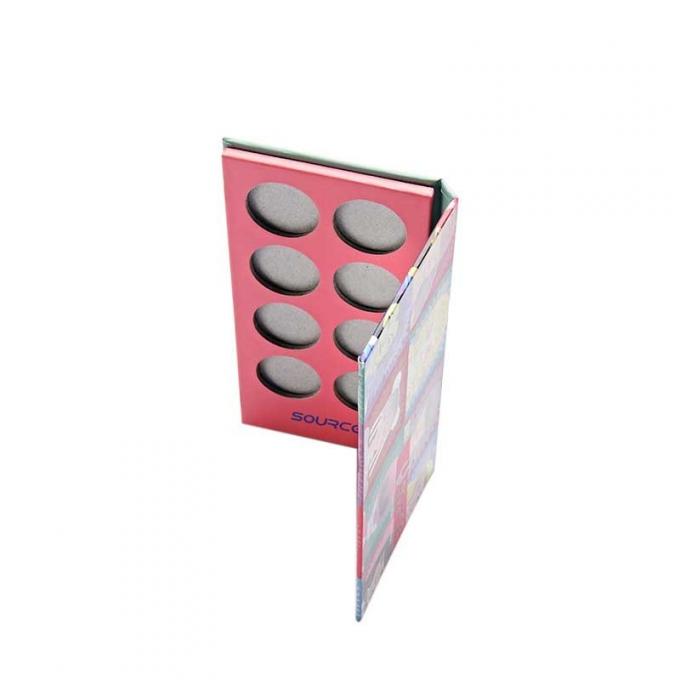 cajas de cartón de encargo de la paleta vacía del sombreador de ojos 250gsm con el logotipo 1