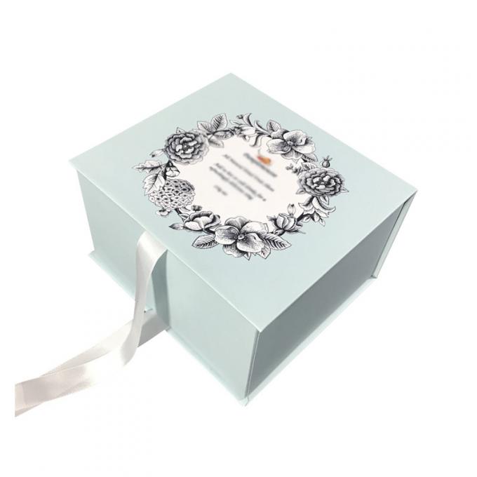 La cinta magnética 120-400G del ODM Flip Top Gift Box With del OEM cubrió 2