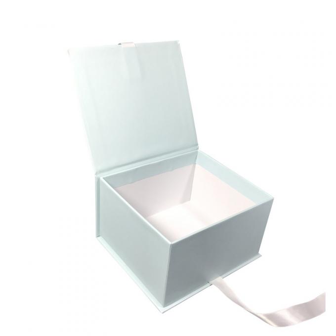 La cinta magnética 120-400G del ODM Flip Top Gift Box With del OEM cubrió 1