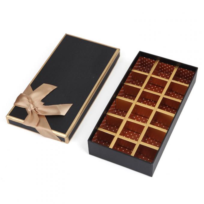 Cajas de regalo del chocolate del color de Panton actuales que empaquetan con la laminación anti del rasguño de la tapa 1