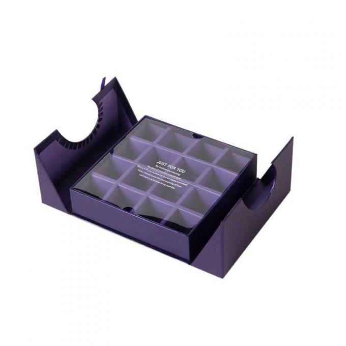 Caja de regalo rígida del chocolate de la puerta de CMYK 2 que empaqueta el ODM del OEM 1