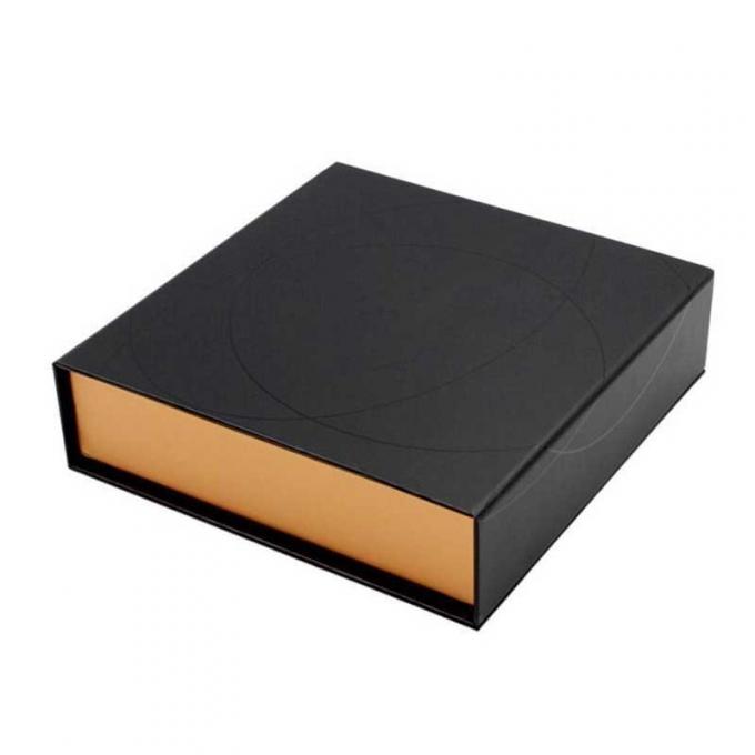 Cajas de regalo de empaquetado de la hoja de oro f flauta de la caja de regalo del chocolate de CCNB 1