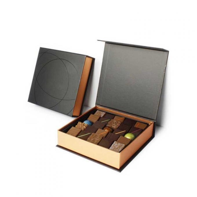 Matt Lamination Chocolate Gift Box que empaqueta el ODM de encargo del OEM del logotipo 0