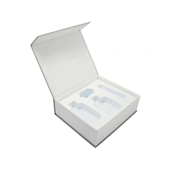 C1S blancos C2S perfuman la caja de regalo magnética rígida de empaquetado del parte movible de la espuma de la caja 1