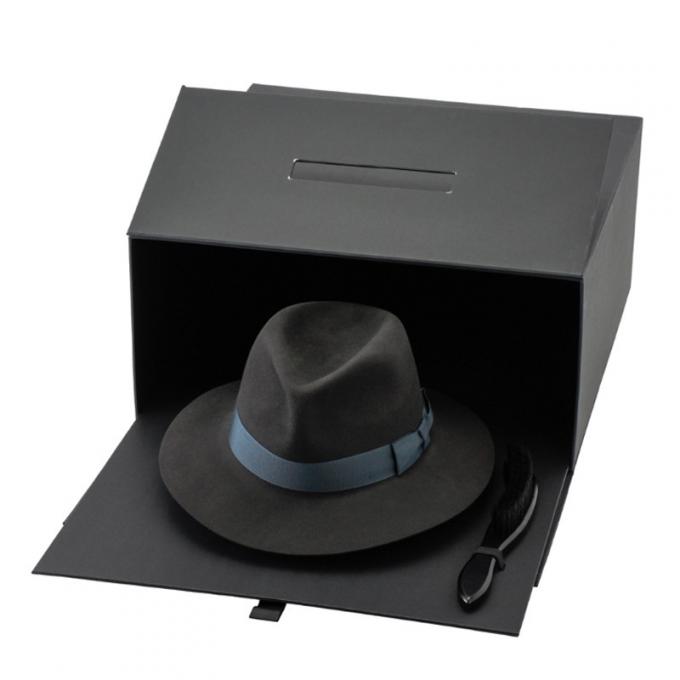 SGS duro ROHS Flip Top Gift Box de las cajas de regalo de la manija grogrén 1