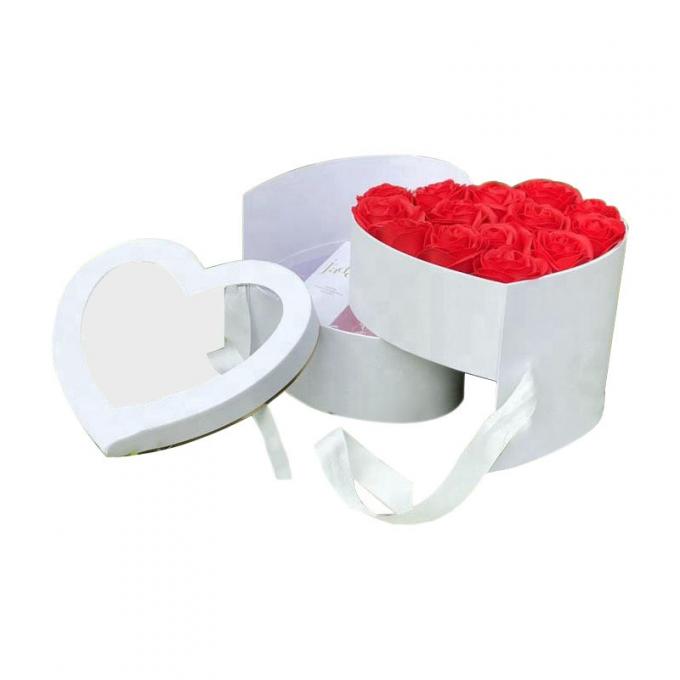 Florista en forma de corazón Rose Boxes del regalo del diámetro 310m m 100m m a 300m m 1