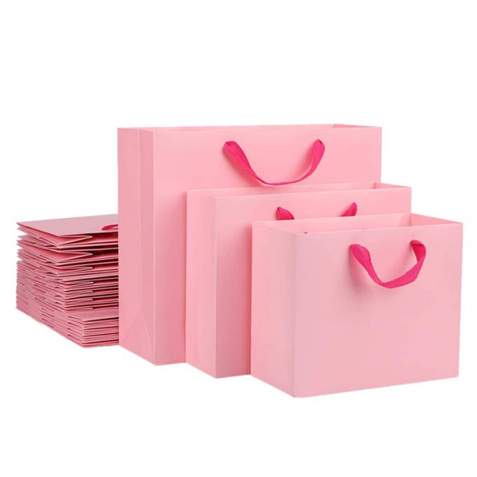 El efecto del holograma imprimió las bolsas de papel con la manija Pantone de la cinta 1