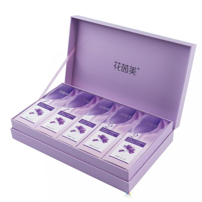 Caja de regalo cosmética de papel dura que empaqueta la impresión de Matt Lamination PMS 0