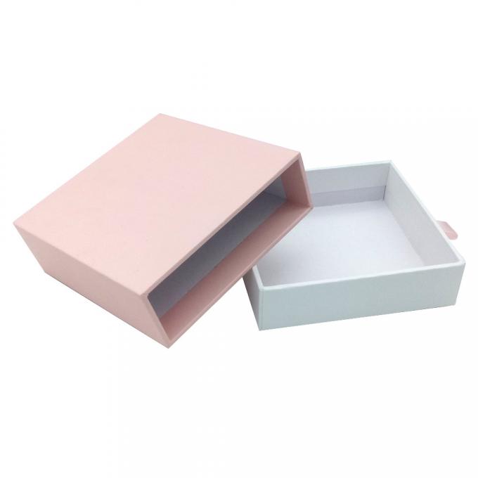 Las cajas de regalo duras de grabación en relieve CMYK 4C compensaron la caja magnética rosada 0