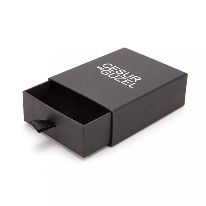 157gsm joyero magnético de cuero de lujo negro EVA Sponge Inlay 3