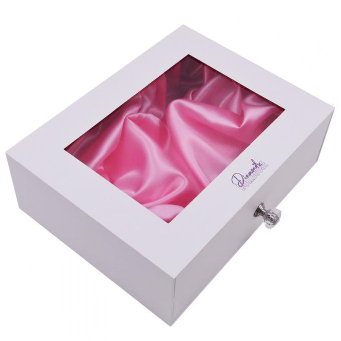 cajas cosméticas del cajón 130g de regalo de las cajas de la cartulina de seda de papel de lujo del parte movible 1