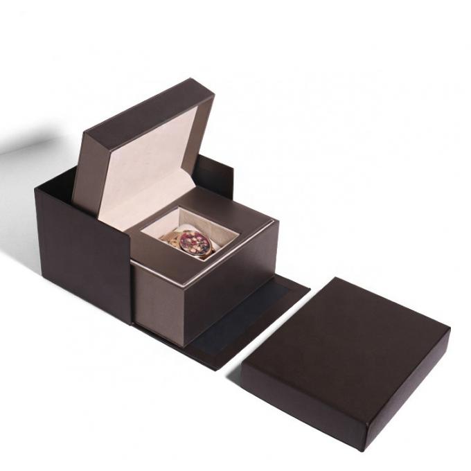 el regalo de la caja de reloj de 2.5m m que empaqueta las cajas de regalo magnéticas plegables hace espuma parte movible 1
