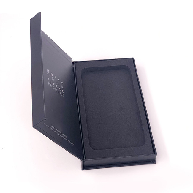 Caja de regalo de empaquetado del negro de la caja del G7 FSC Smartphone del SGS 0.3kg magnético 1